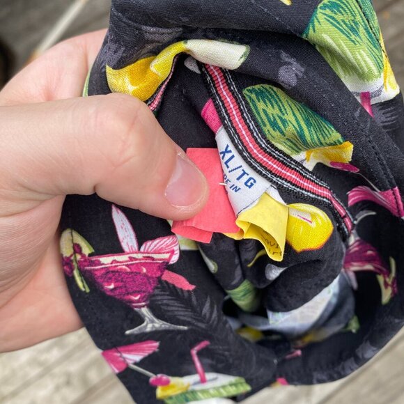 Tommy Bahama Bartenders Choice Regular-Fit Drink-print Silk Shirt XL - Picture 3 of 8